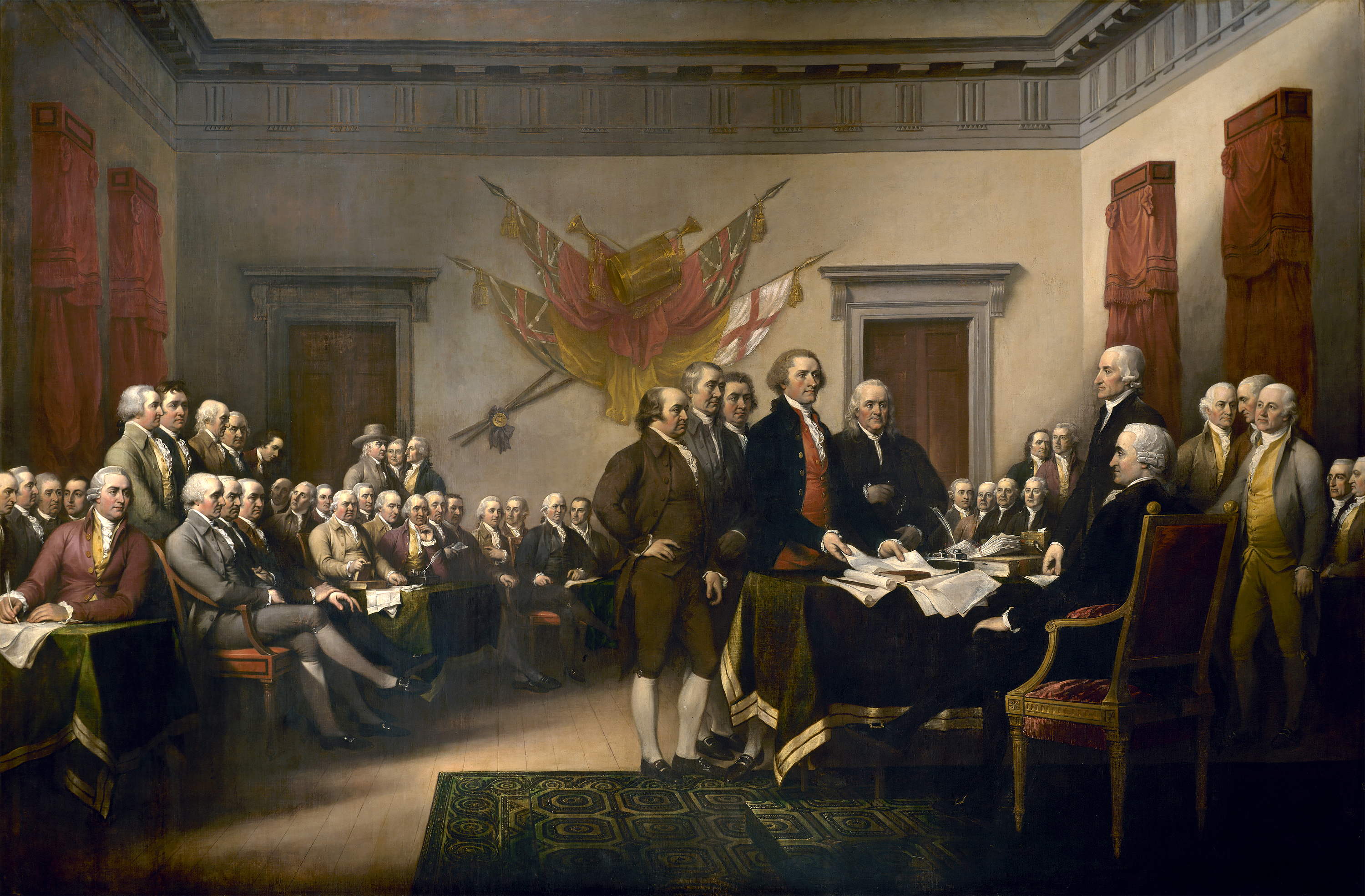 Signing the Declaration of Indepenedence painting