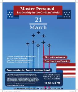 Leadership pasadena March 21 workshop flyer