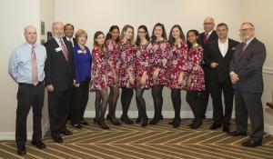 Queen and Court with Chamber Ambassadors