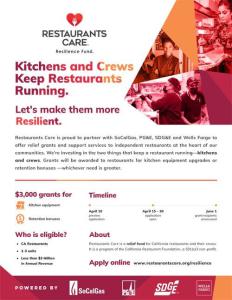 Restaurant Cares Grant Flyer