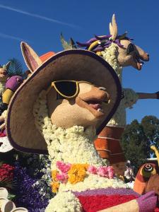 Rose Parade Float with Llama